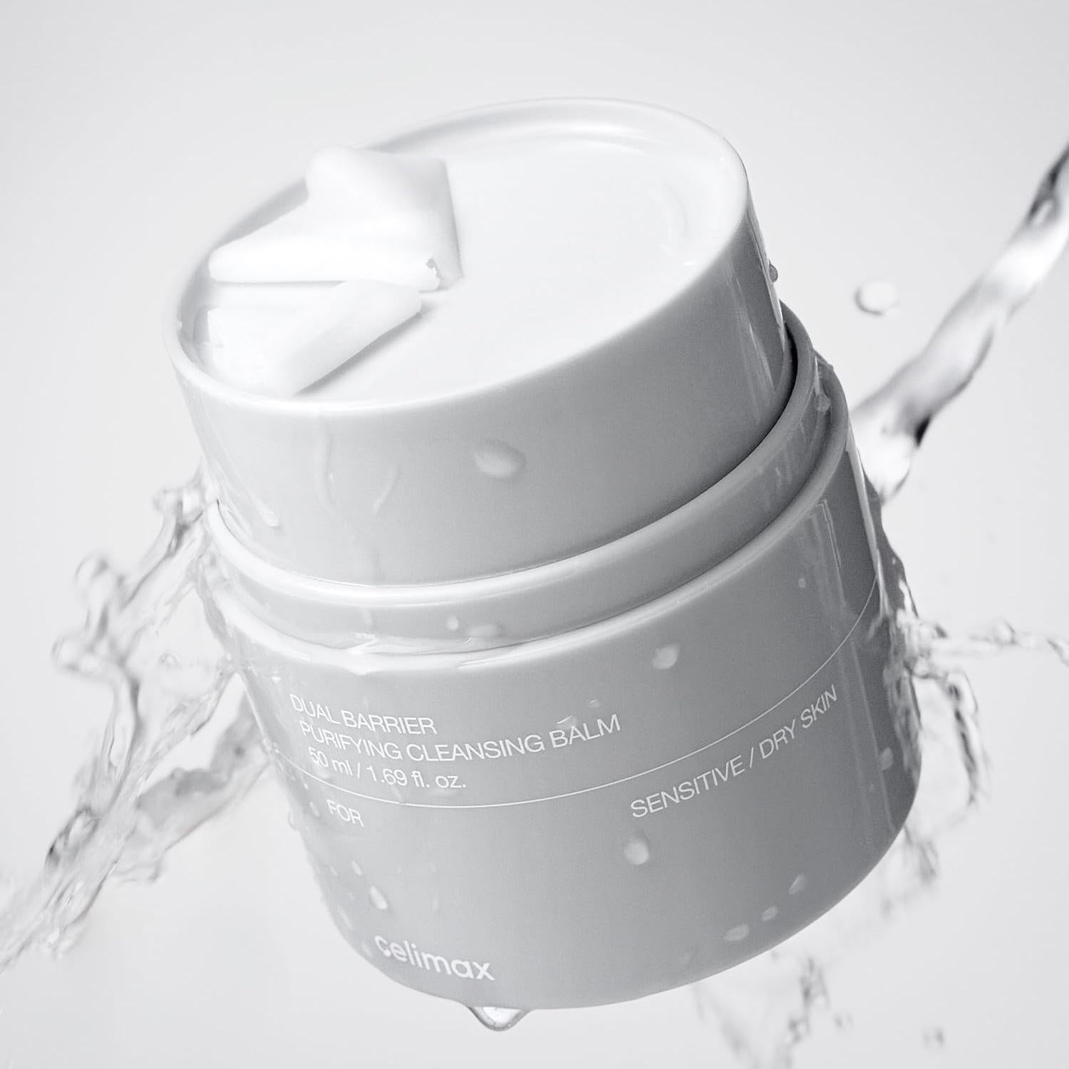 celimax Dual Barrier Purifying Cleansing Balm | with Ceramides, Waterproof Makeup Remover, Pore Cleansing, Daily Use Cleanser, Grind Container, 50ml