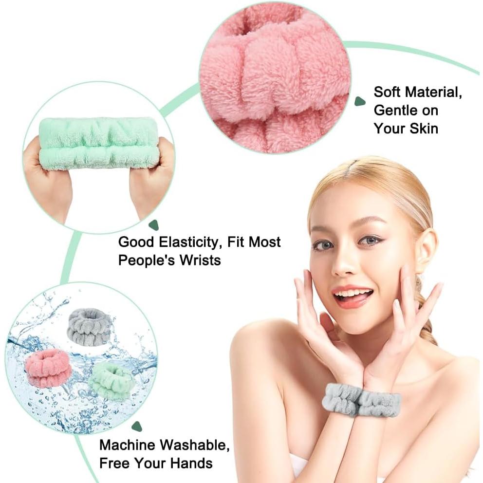 Skincare Wrist Cuff Set – Absorbent – Lightweight