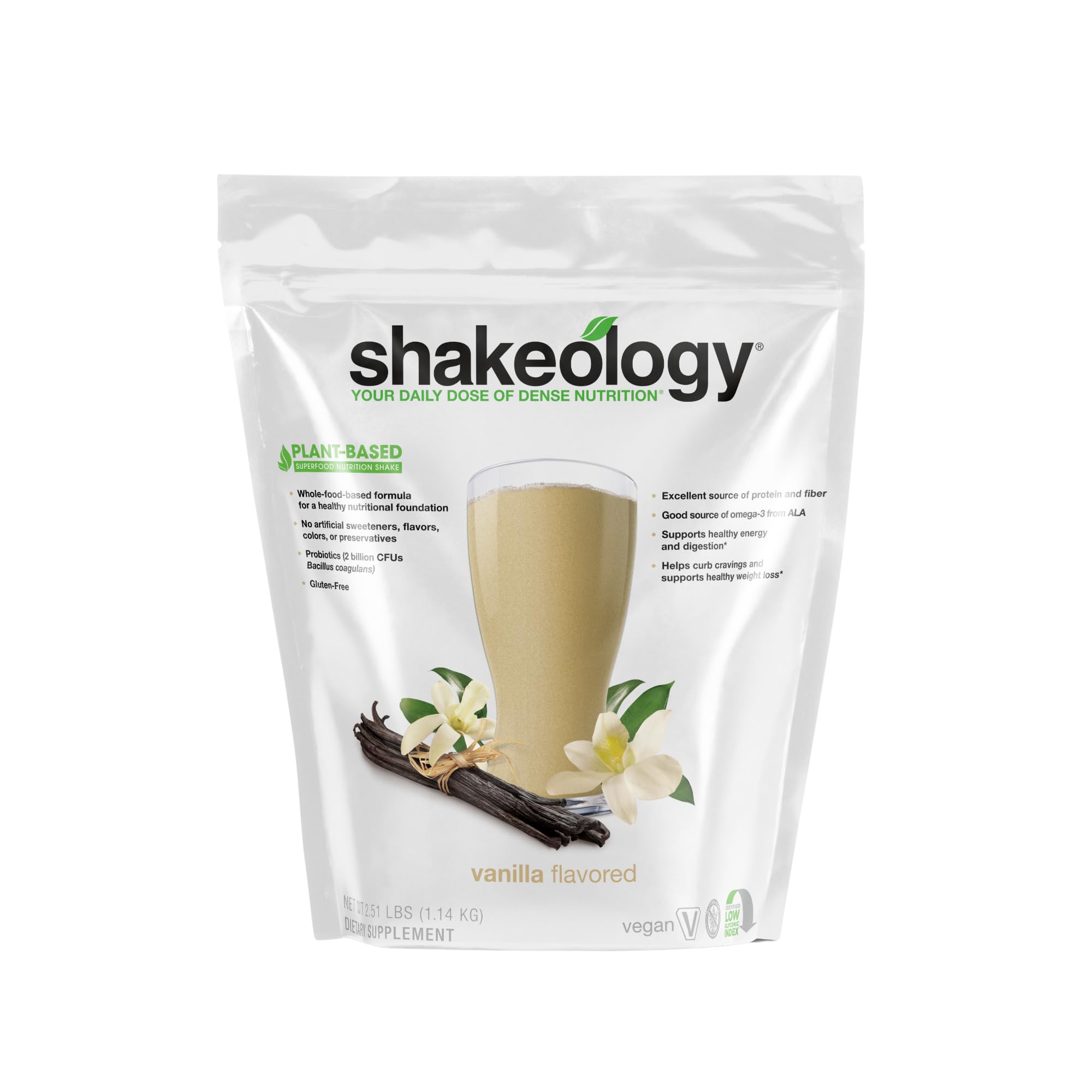 Shakeology Plant Based Protein Powder Blend – Gluten-Free Shake with Vitamins and Minerals – Helps Support Weight Loss, Lean Muscle, Gut Health – Cafe Latte, 30 Servings