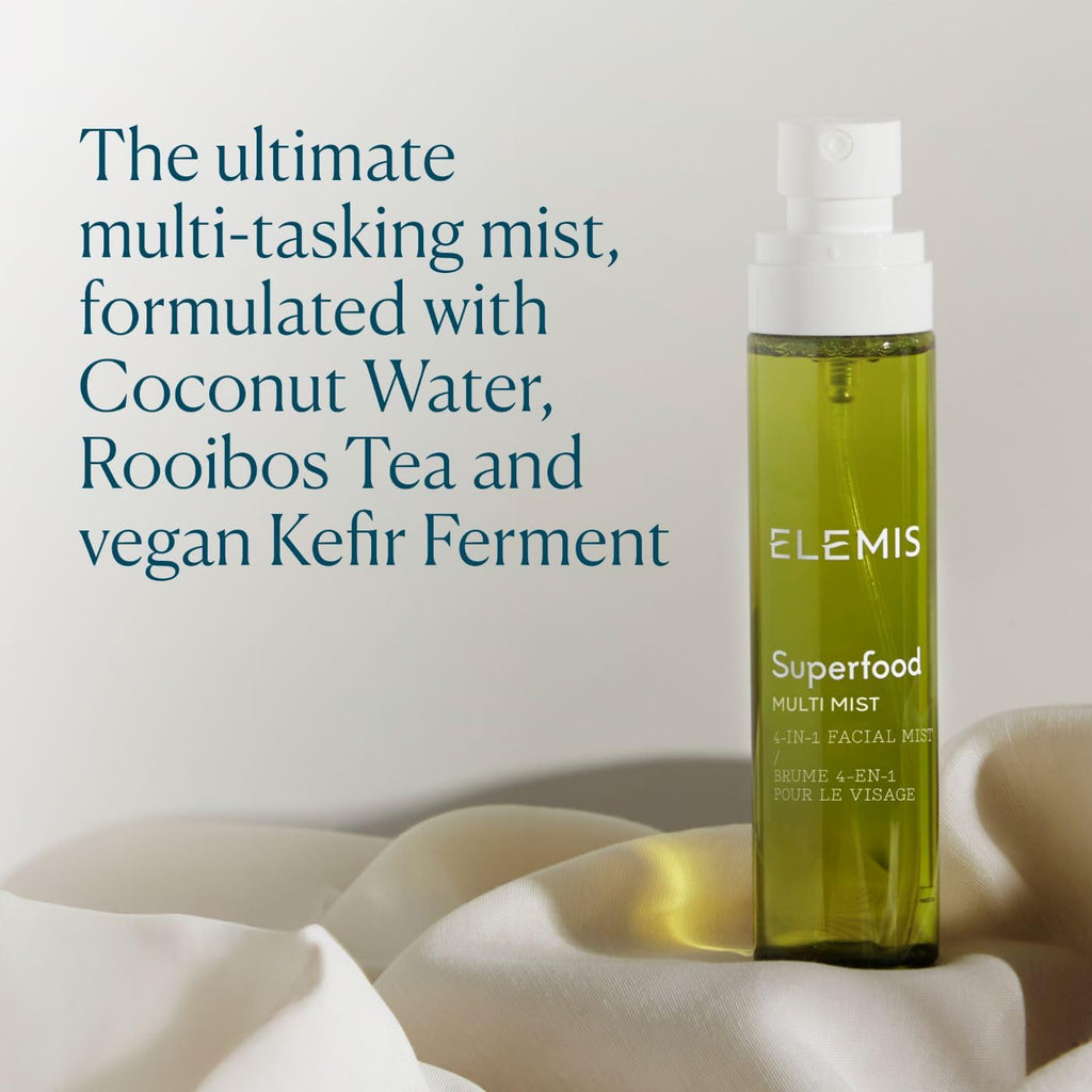 ELEMIS Superfood Multi Mist; Priming, Toning, and Setting Facial Spray, 3.3 Fl Oz