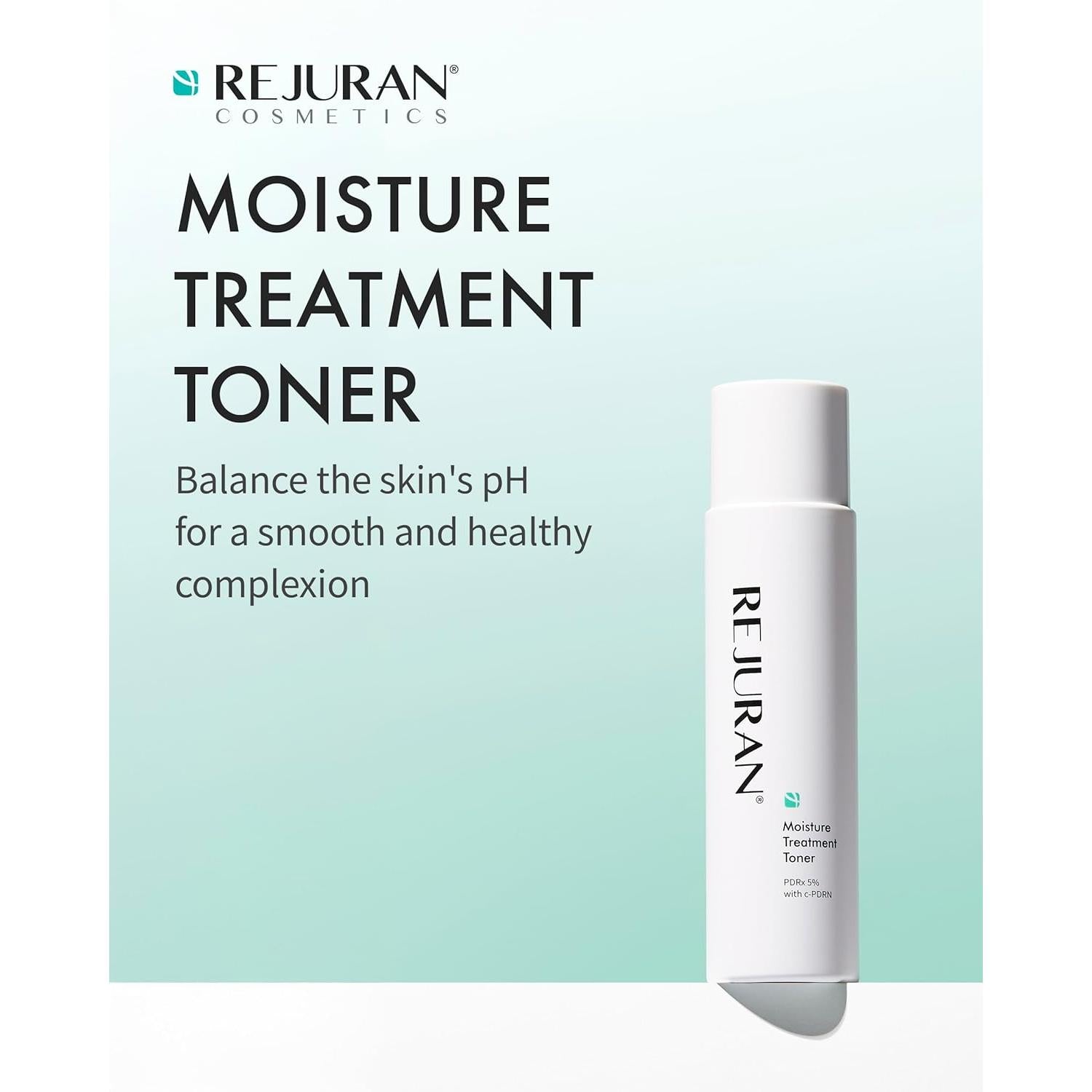 REJURAN® Moisture Treatment Toner, c-PDRN® - Hydrating Facial Toner for Enhanced Skin Barrier Strength, Soothing, and Moisture Retention with PDRx, Korean Skin Care (5.07 fl oz)
