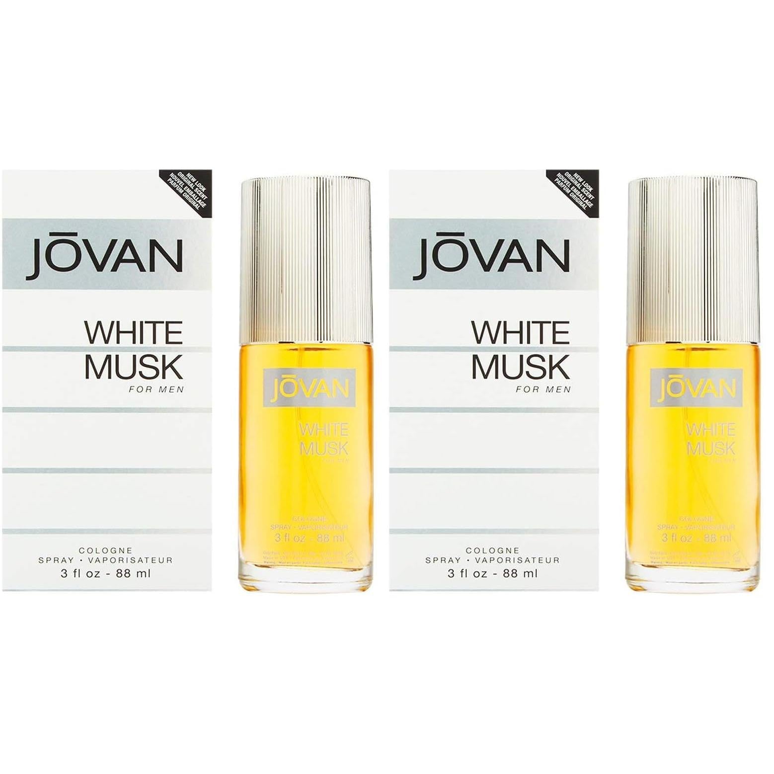 Jovan Musk for Men Eau de Cologne Spray 3 fl oz (Pack of 1), Notes of Carnation, Lavender, and Amber, Men's Fragrance, Long Lasting, Everyday Fragrance, Travel Size