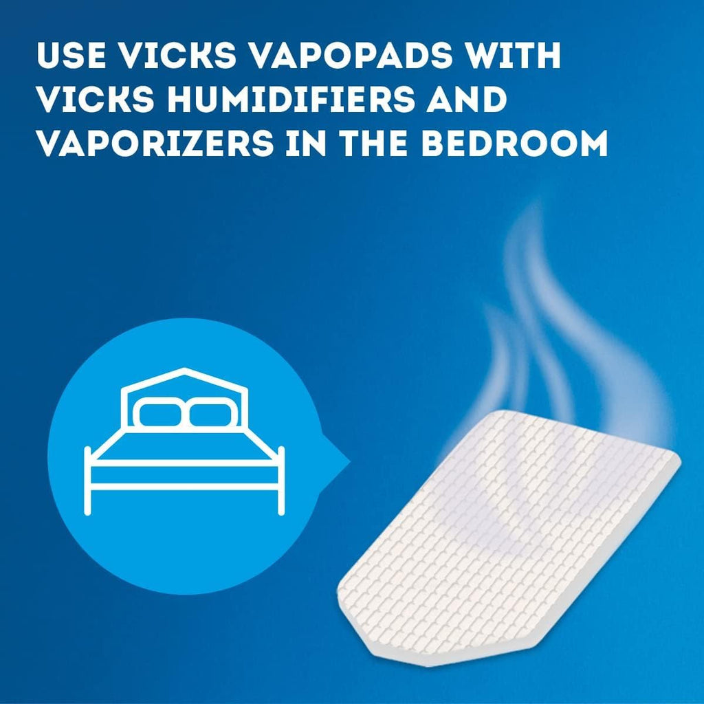 Vicks VapoPads– Soothing Menthol Vapor Pads for Vicks Humidifiers, Vaporizers, Waterless Vaporizers, and Plug-Ins, VSP-19, 6 Count (Pack of 1)