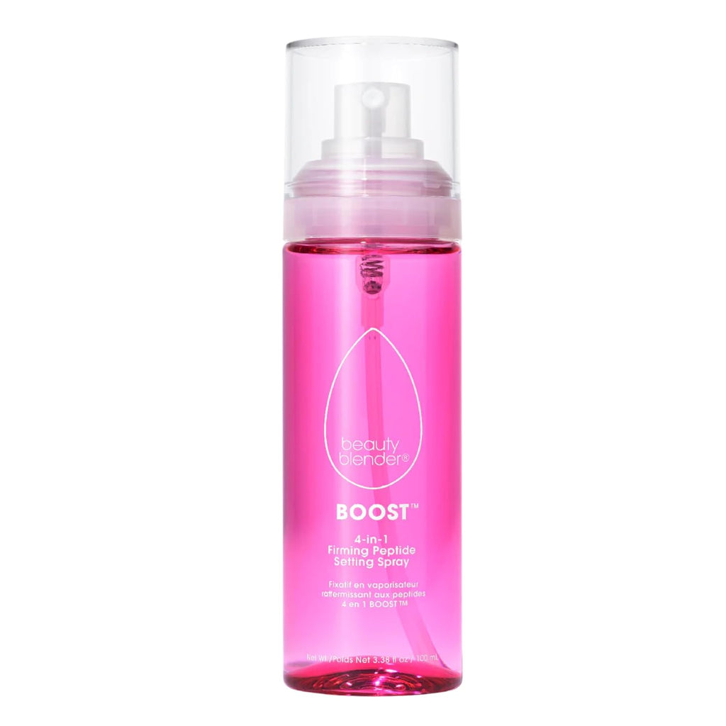 beautyblender Boost 4-in-1 Firming Peptide Setting Spray, Set Makeup Up to 18 hours, Plump & Hydrate Skin, While Blur Pores and Reduce Shine