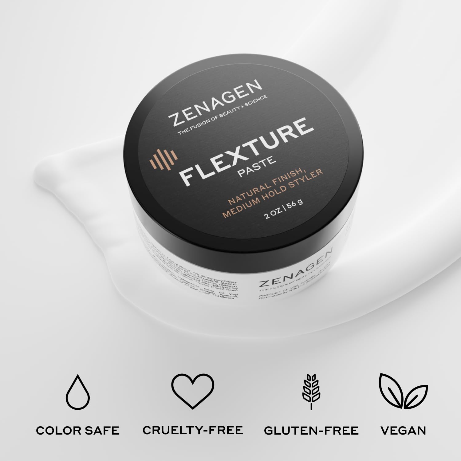 ZENAGEN Revolve Men's Trio Kit for Fine & Visibly Thinning Hair | Shampoo + Densifying Serum + Flexture Paste, Plant-Based 1 ea