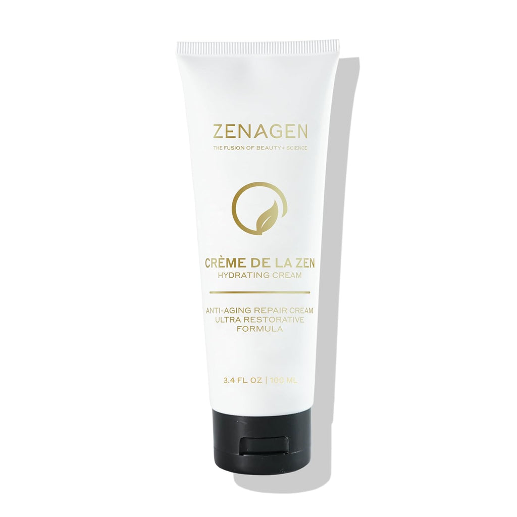 Zenagen Creme De La Zen Hydrating Hand Cream | Anti Aging Repair Cream, Ultra Restorative Formula, 3.4 Fl Oz