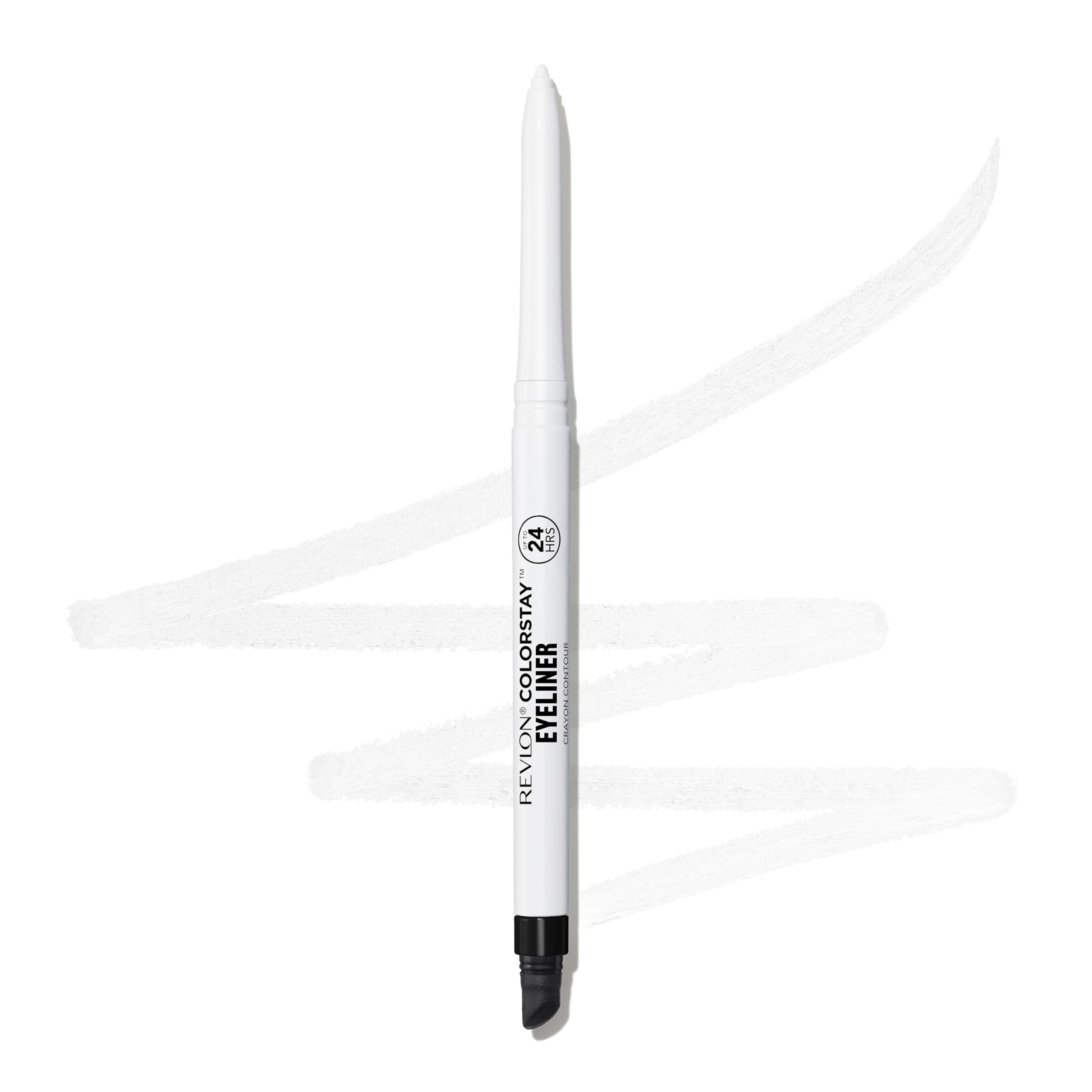 Revlon ColorStay Pencil Waterproof Eyeliner, Smudge-Proof, Eye Makeup with Built-In Sharpener, Stocking Stuffer for Women, 202 Black Brown, 0.01 oz
