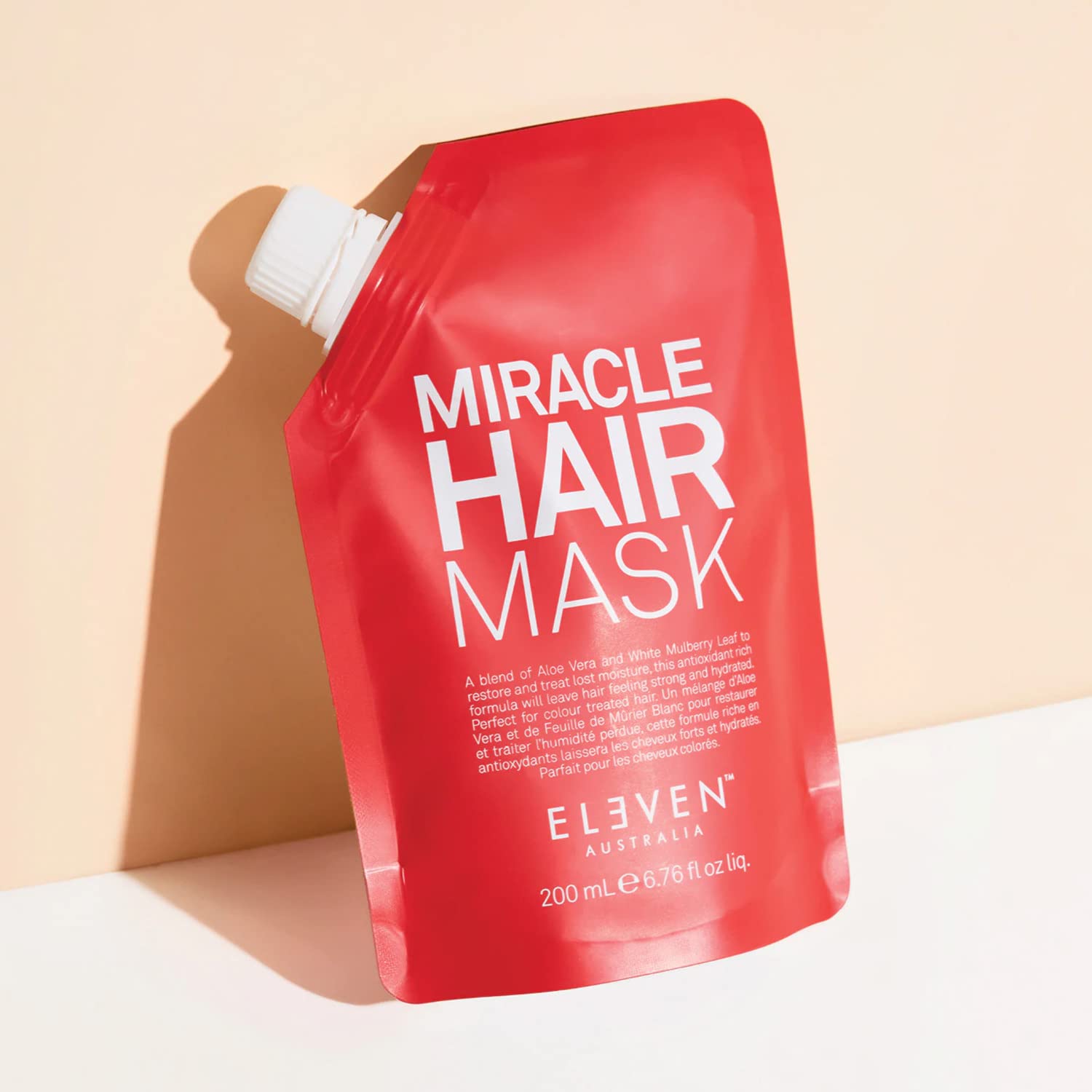 ELEVEN AUSTRALIA Miracle Hair Mask for Dry Damaged Hair - Deep Conditioning Treatment for Men & Women, Restores Moisture & Helps Damage, Hydrating & Moisturizing, Nourishing Formula - 6.8 fl oz