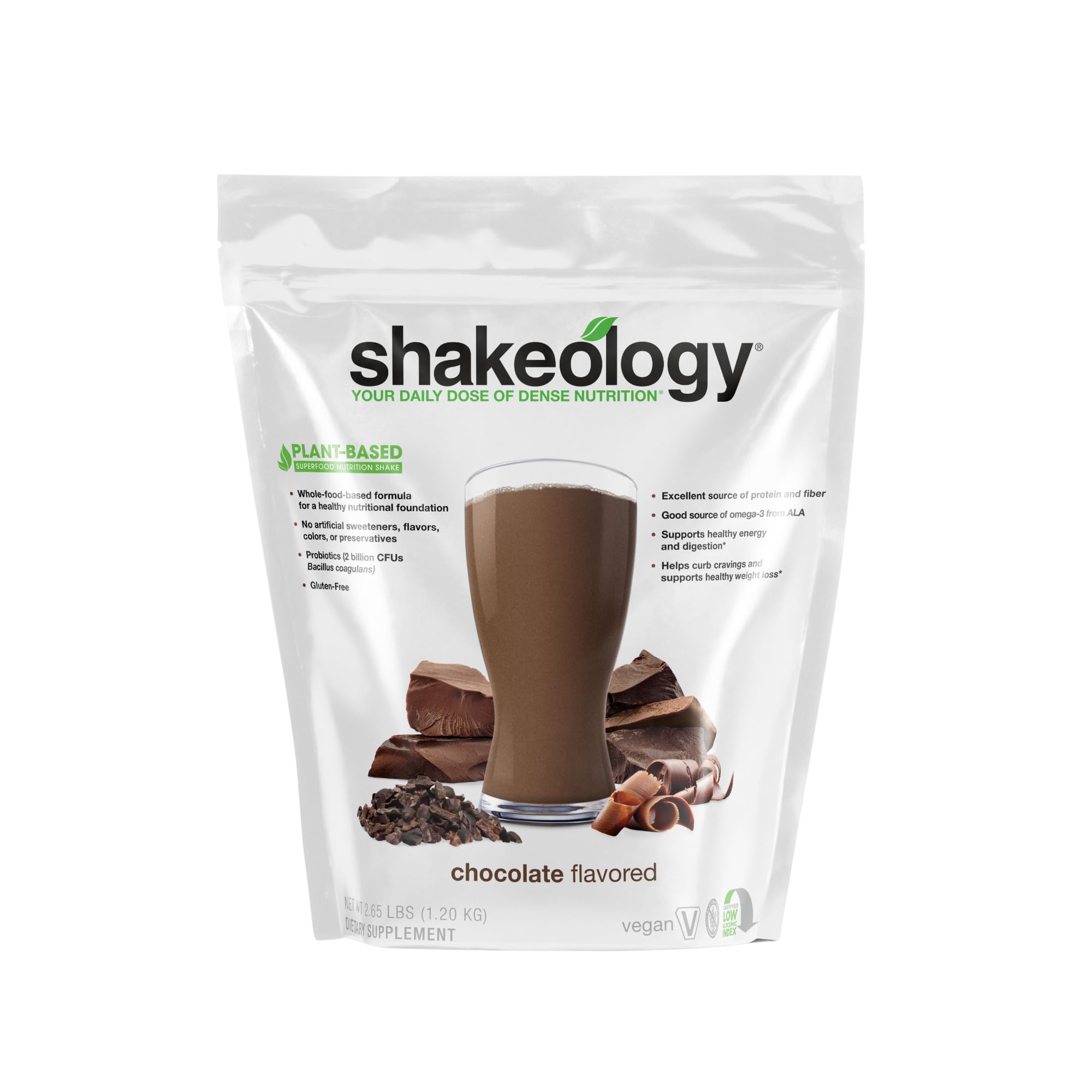 Shakeology Plant Based Protein Powder Blend – Gluten-Free Shake with Vitamins and Minerals – Helps Support Weight Loss, Lean Muscle, Gut Health – Cafe Latte, 30 Servings