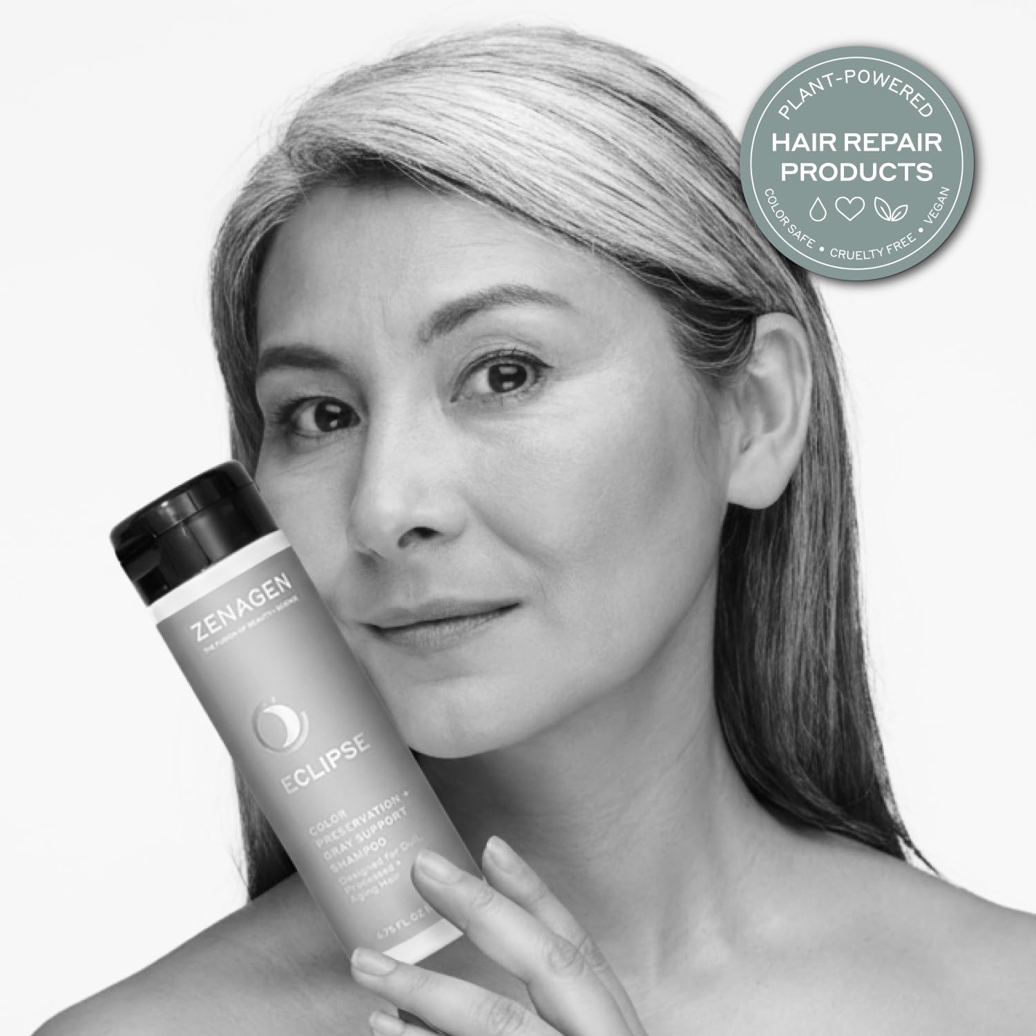 ZENAGEN Eclipse Trio Kit | Color Preservation + Gray Support | Shampoo + Conditioner + Volume Foam | for Color Protection, Hair Health & Voluminous Styles 1 ea
