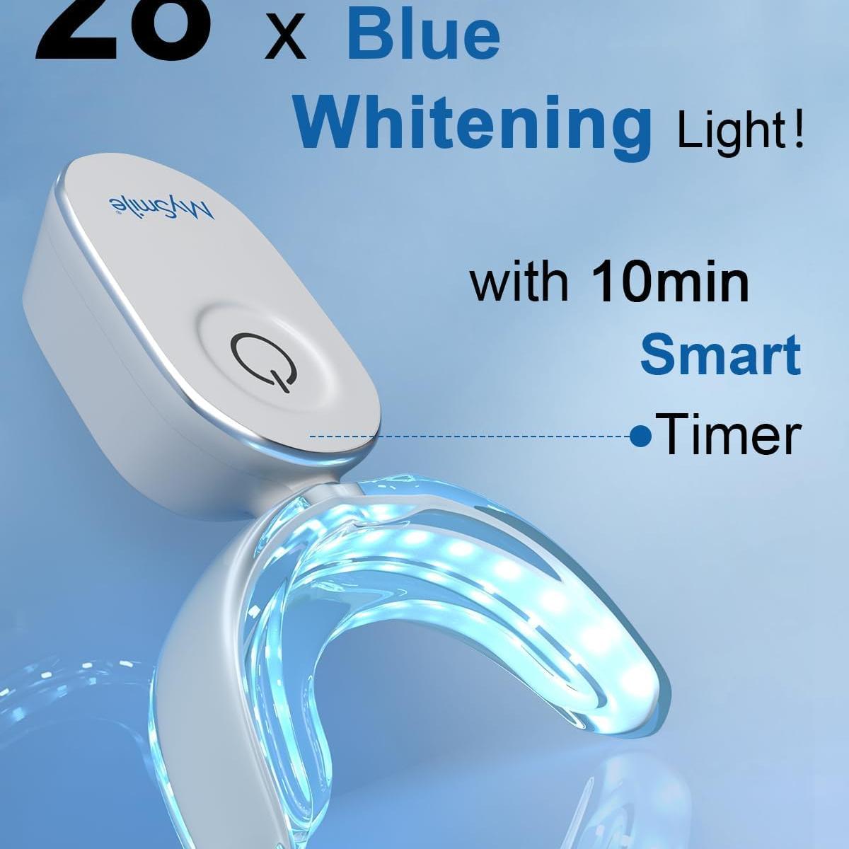 MySmile Teeth Whitening Pen 30+ Treatment Enamel Safe Tooth Whitening Gel for Teeth Sensitive-10 Min Fast Whitening Teeth-Helps to Remove Stains from Coffee, Smoking, Wines-Mint Flavor