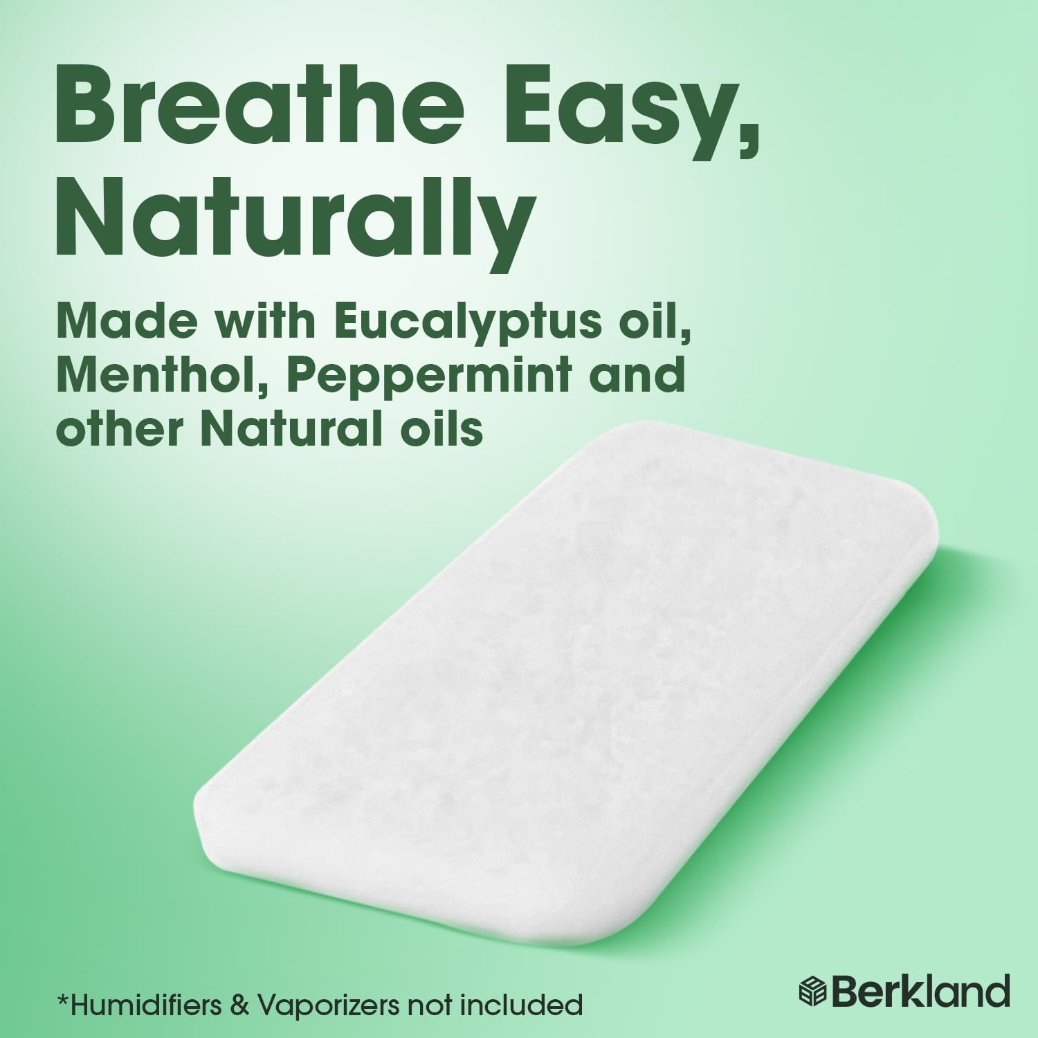 20 Pack Menthol Eucalyptus Humidifier Pads - Soothing Vapor Pad Refills for Congestion Relief on all Vks, Crane, More - Vapopads Replacement, Natural Waterless Vaporizers Pads, Cold/Flu Symptom Relief