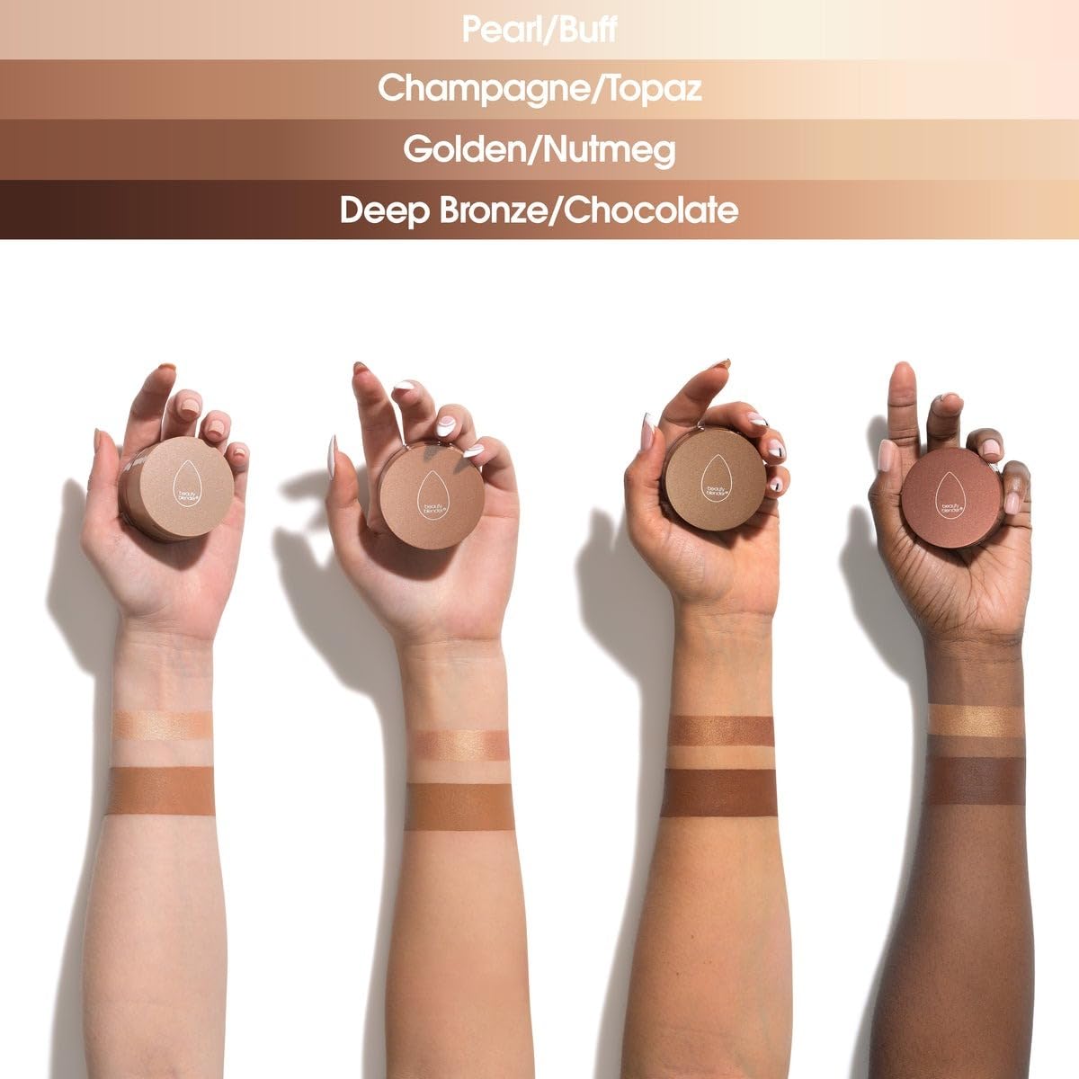 Beautyblender® Bounce™ Magic Fit Creamy Bronzer & Highlighter Duo - Pearl/Buff