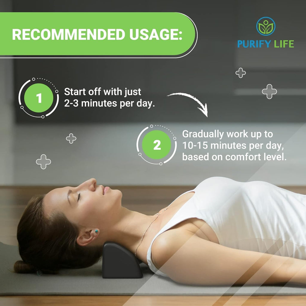 Purify Life Occipital Release Tool for Pivotal Therapy & TMJ – Cervical Traction Pillow for Neck, Shoulder, and Back Pain Relief