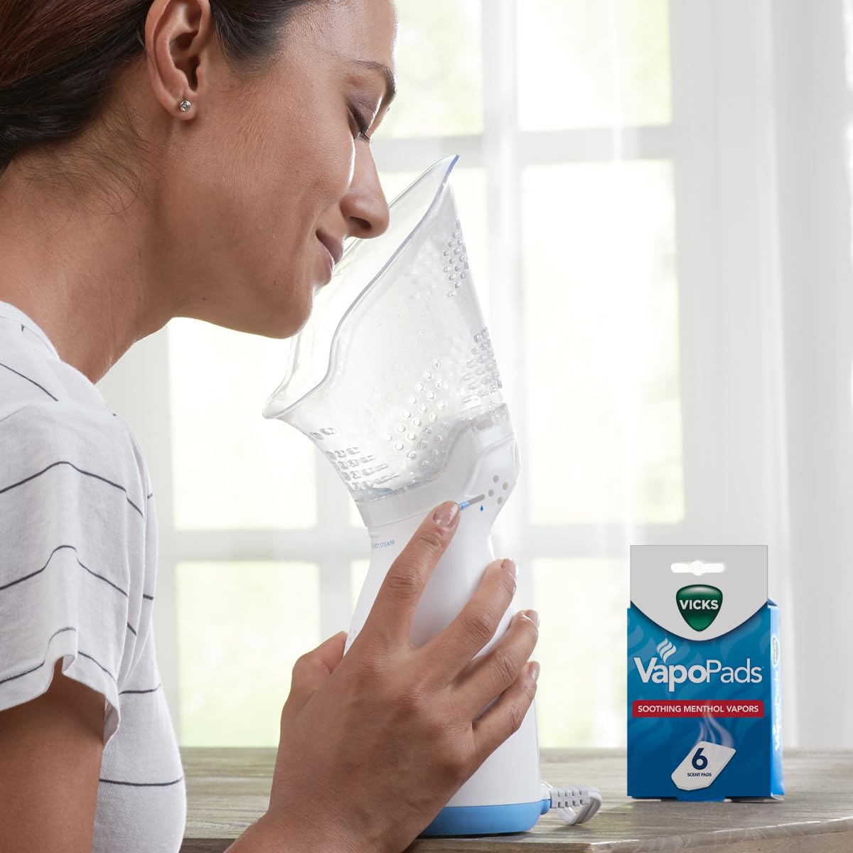 Vicks VapoPads– Soothing Menthol Vapor Pads for Vicks Humidifiers, Vaporizers, Waterless Vaporizers, and Plug-Ins, VSP-19, 6 Count (Pack of 1)