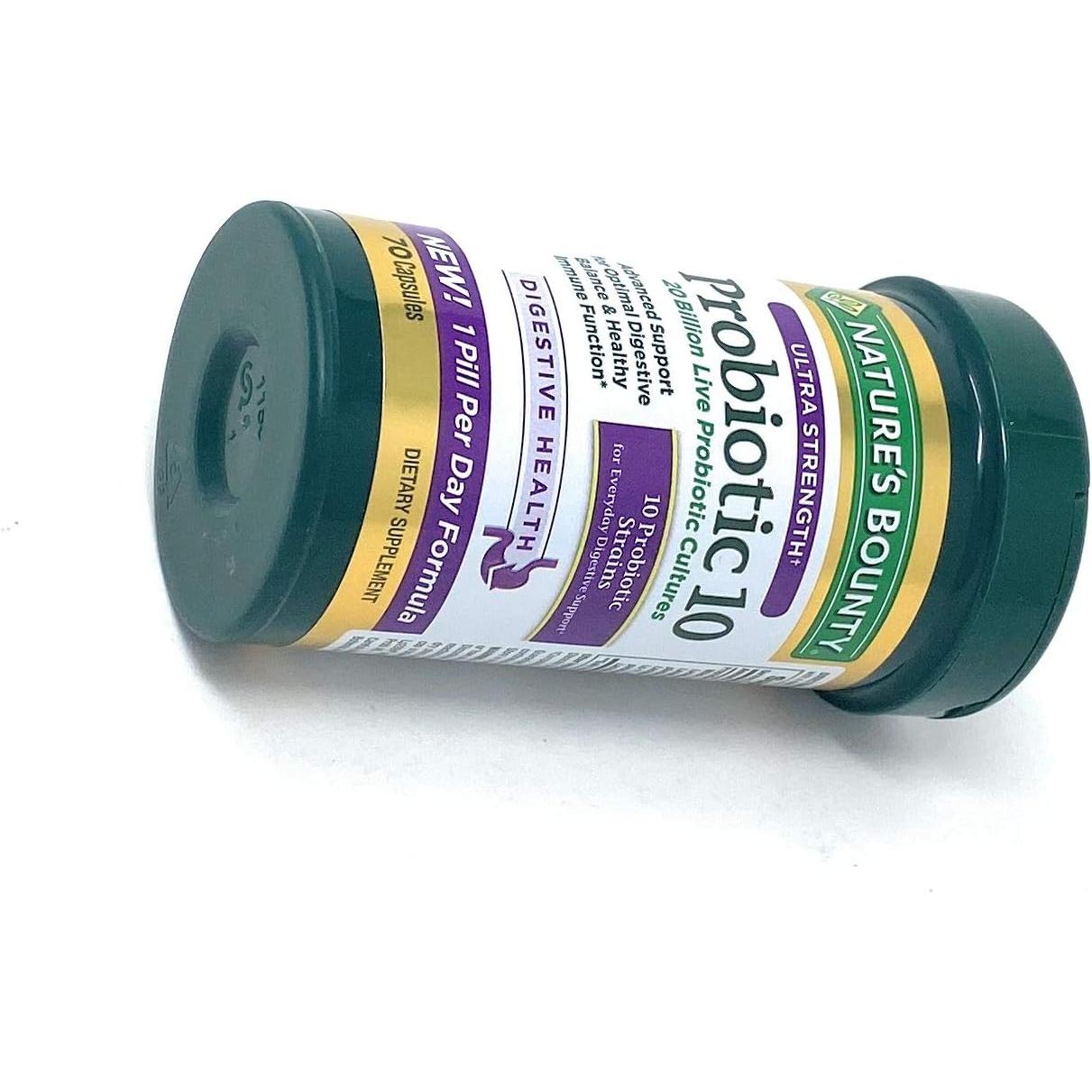 Nature's Bounty Ultra Strength Probiotic 10, 70 Capsules