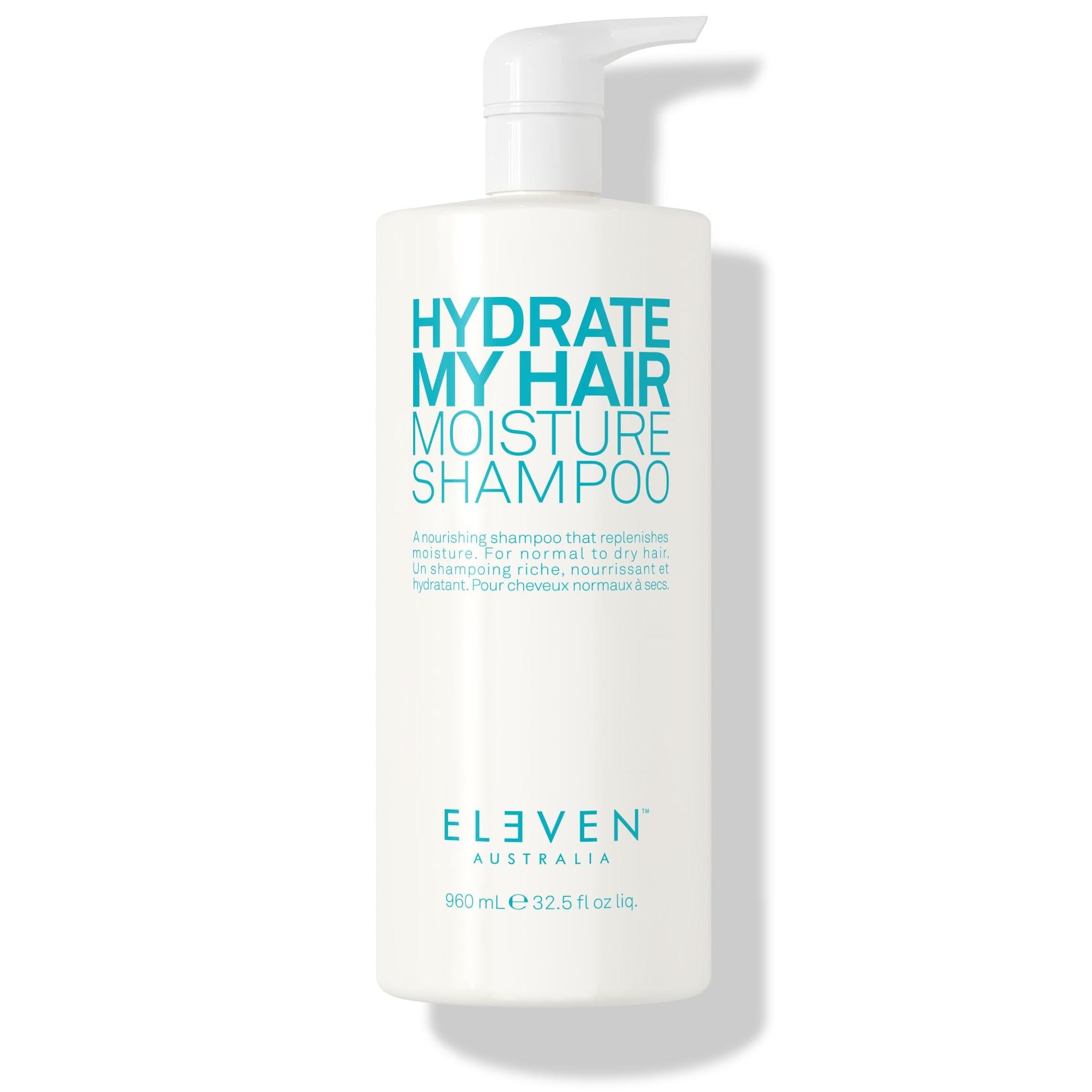 ELEVEN AUSTRALIA Hydrate My Hair Shampoo for Women & Men - Moisturizing, Color-Safe, Anti-Frizz, Nourishing Formula for Dry, Damaged Hair, Protects Against Heat & Environmental Damage