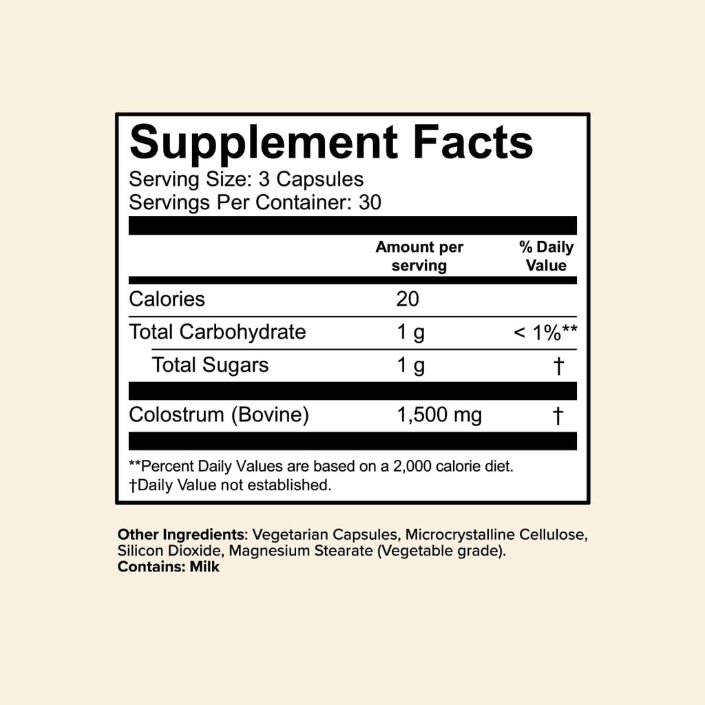 Great Lakes Wellness Colostrum Supplement, 90 Capsules, 1,500mg per Serving, Bovine Colostrum Powder for Immune Support, No Fillers, Third Party Tested