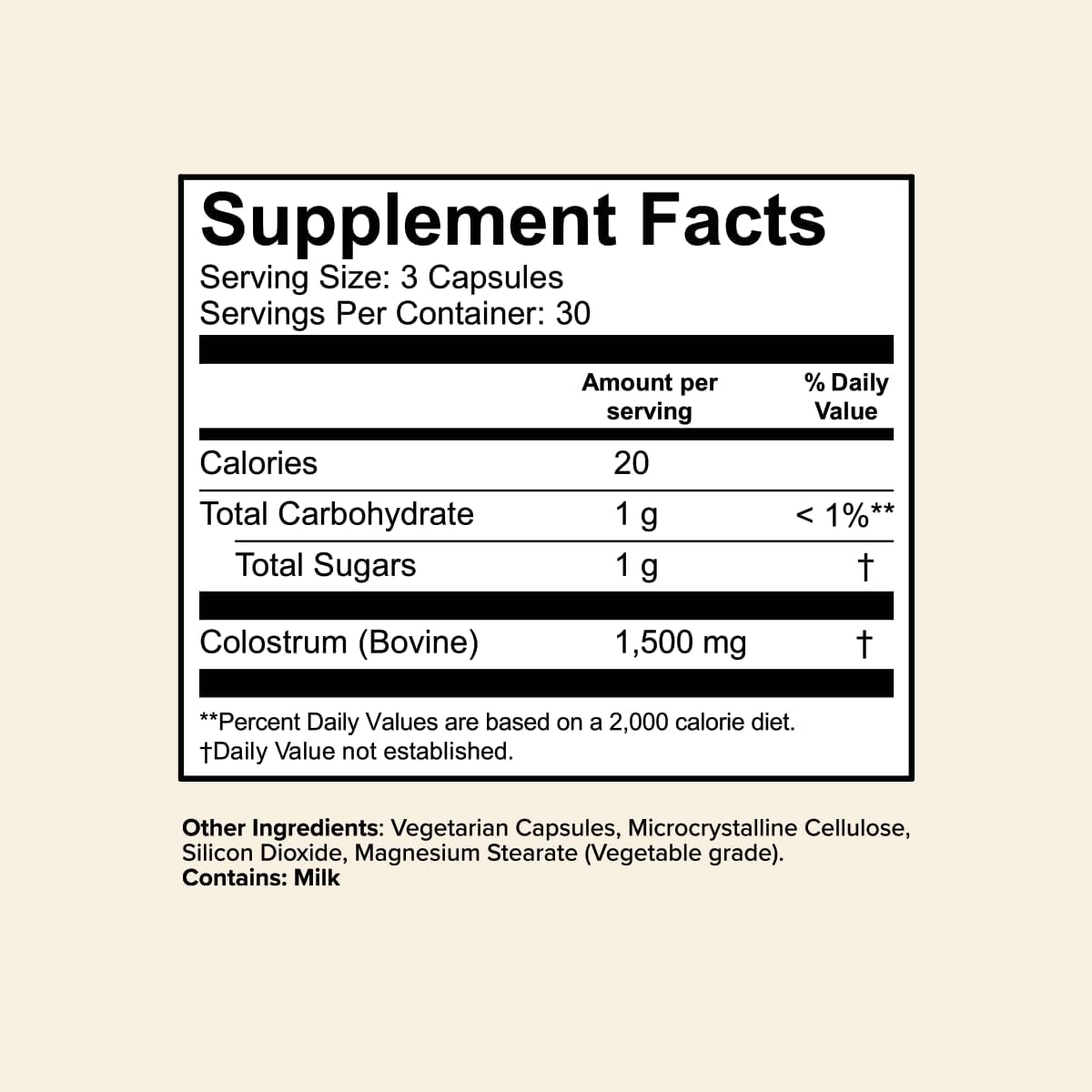 Great Lakes Wellness Colostrum Supplement, 90 Capsules, 1,500mg per Serving, Bovine Colostrum Powder for Immune Support, No Fillers, Third Party Tested