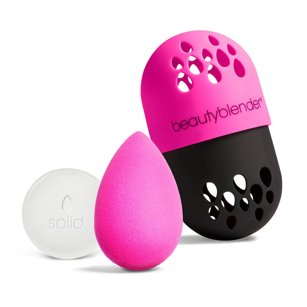Beautyblender® | Discovery Kit - Makeup Sponge & Makeup Sponge Cleaner, Portable Protection Case, Professional Blending Application, Vegan & Cruelty Free, Made in the USA