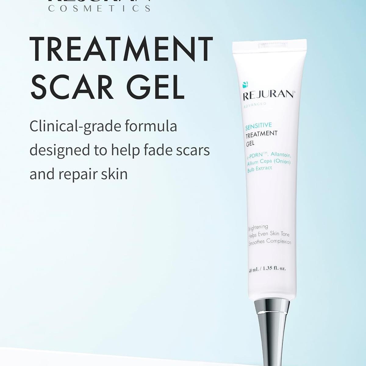 REJURAN® Advanced Scar Gel, c-PDRN® - Treatment for Scar Healing, Skin Regeneration & Barrier Repair. Intensive Soothing Gel for Post-Acne Marks, Surgical Scars, and Damaged Skin (1.35 fl oz)