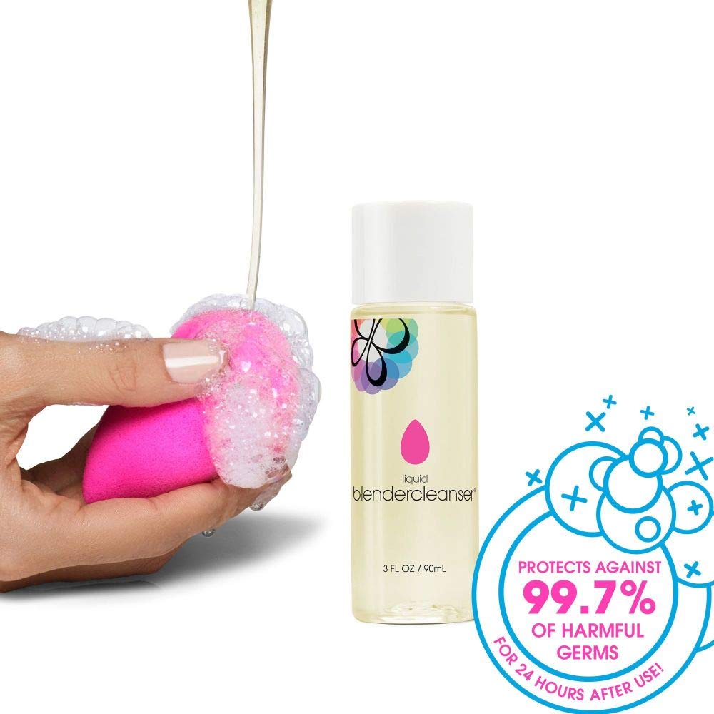 Beautyblender | Blendercleanser Tool Wash | Lavender Purifying Liquid Soap | Sponge, Brush, Makeup Tool Cleanser | Lavender-Scented, Vegan, Paraben & Sulfate-Free, 3 oz | Package May Vary