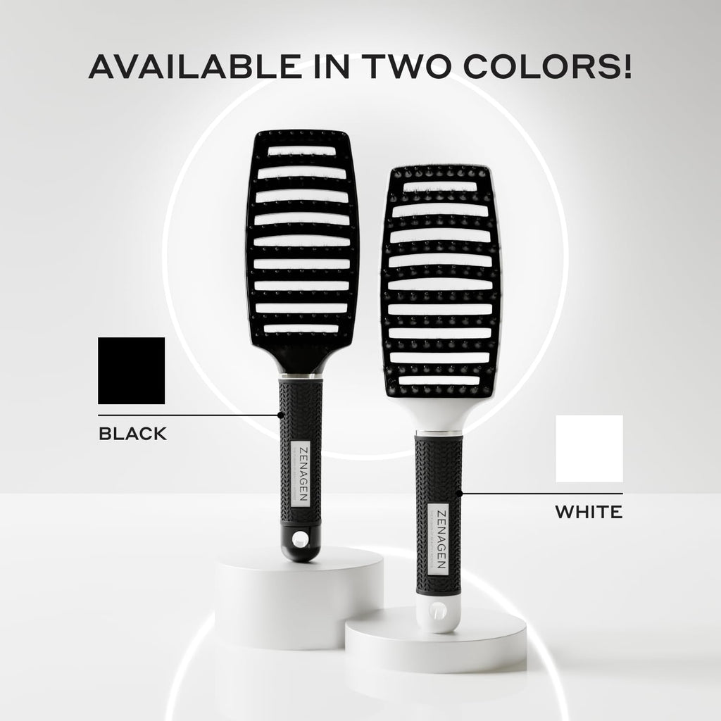 ZENAGEN Zen Brush| Gently Detangles Hair, Reduces Breakage, Enhances Scalp Stimulation, Lightweight Ergonomic Design, All Hair Types 1 ea