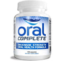 Oral Complete 11-in-1 Dental Probiotics, Bad Breath Treatment Halitosis Tonsil Stone with Non-GMO with BLIS K12, Ashwagandha and Collagen, 120 Capsules
