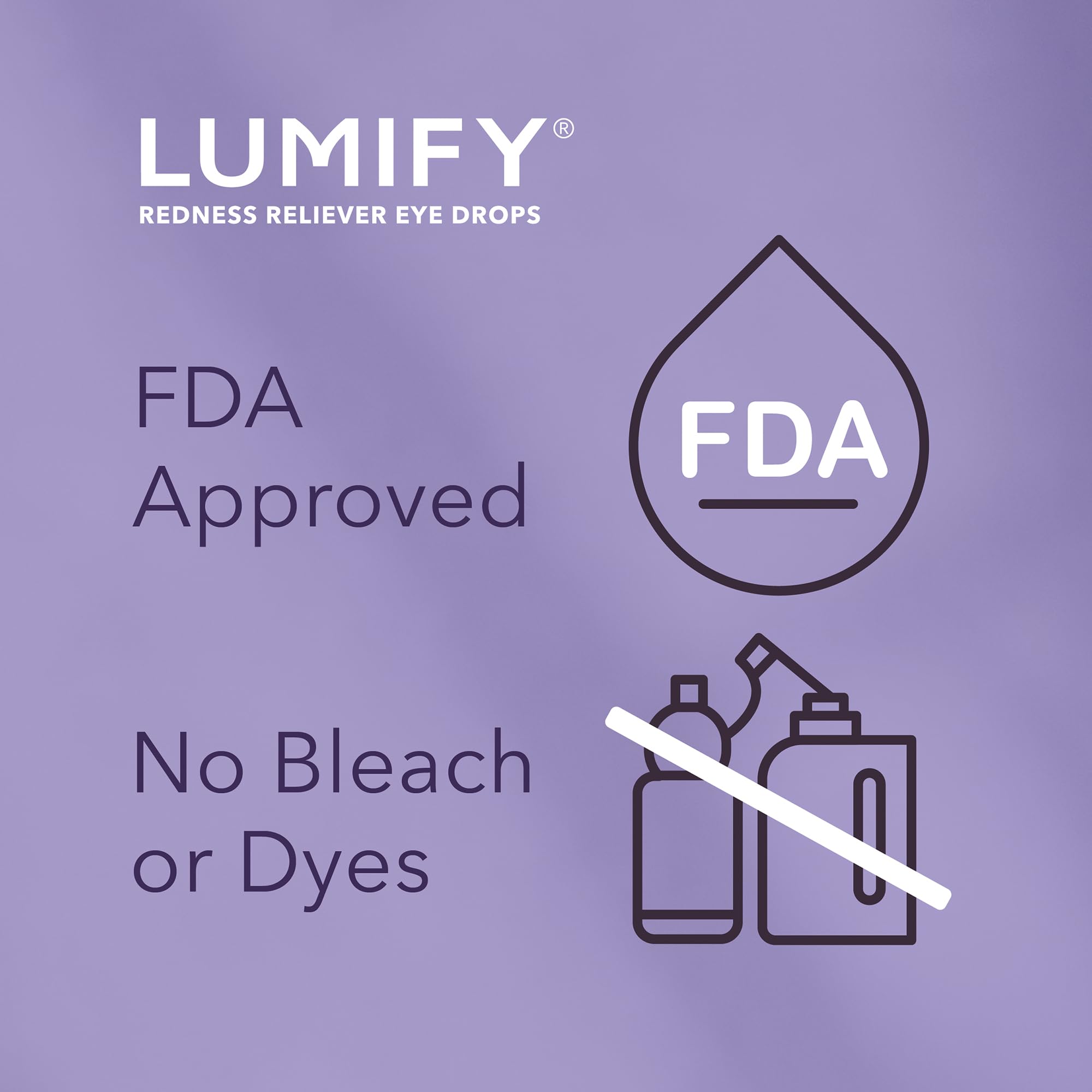 LUMIFY Eye Drops for Red Eyes, Redness Reliever for Brighter Looking Eyes, Works in 1 Minute & Lasts Up to 8 Hours, Eye Drops, 0.17 Fl Oz (5 mL)