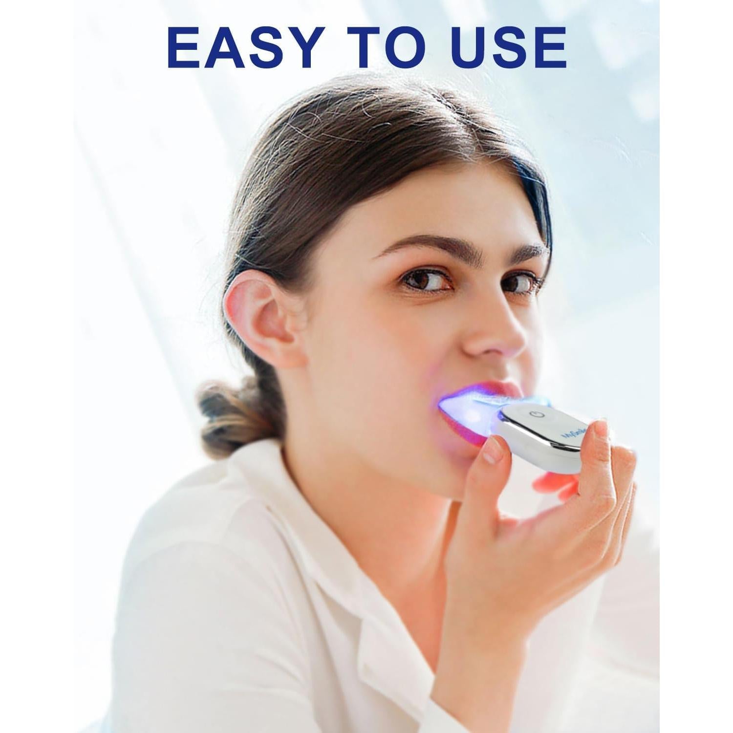 MySmile Teeth Whitening Pen 30+ Treatment Enamel Safe Tooth Whitening Gel for Teeth Sensitive-10 Min Fast Whitening Teeth-Helps to Remove Stains from Coffee, Smoking, Wines-Mint Flavor