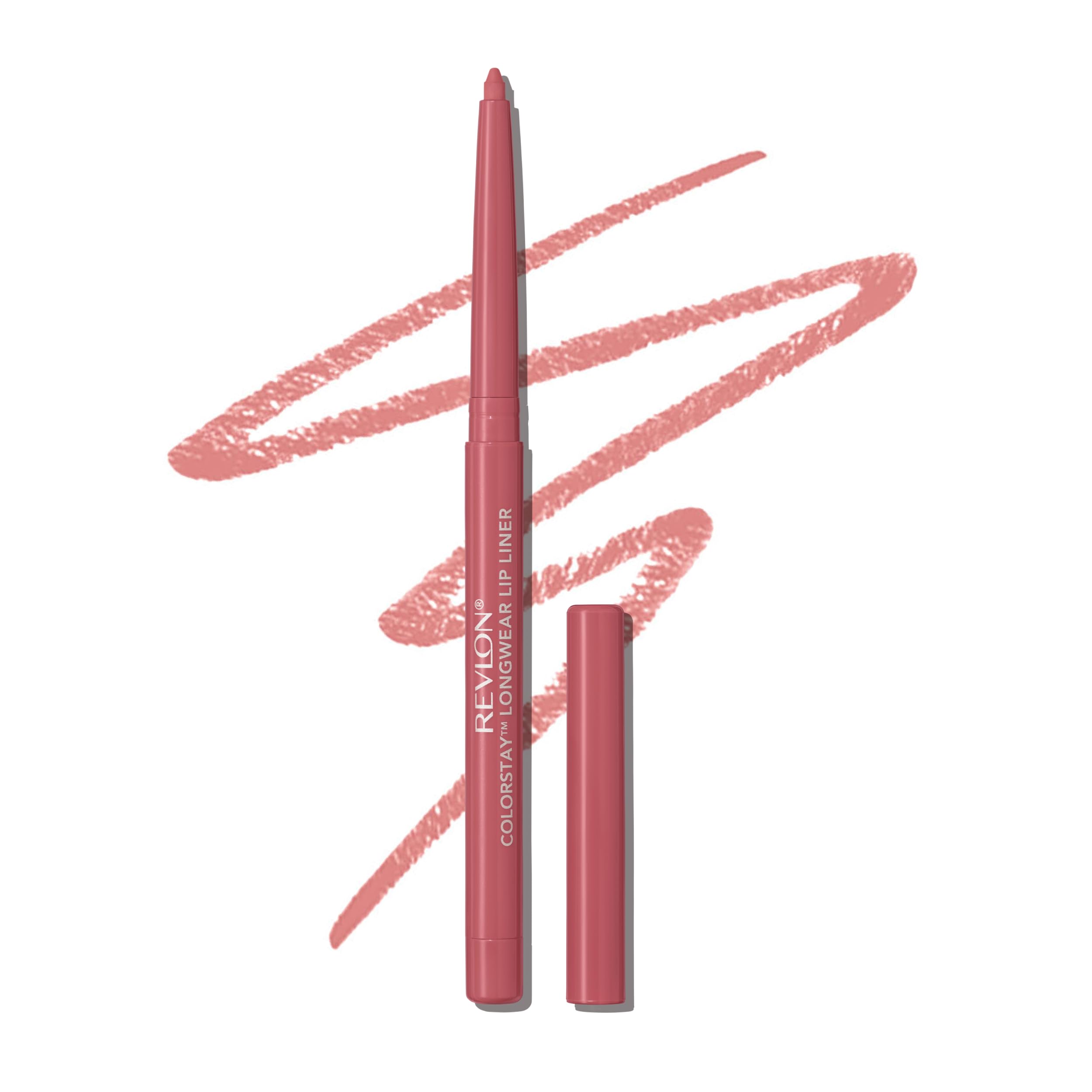 Revlon Colorstay Lip Liner Makeup with Built-in-Sharpener, Longwear Rich Colors, Smooth Application, 630 Nude, 0.01 oz