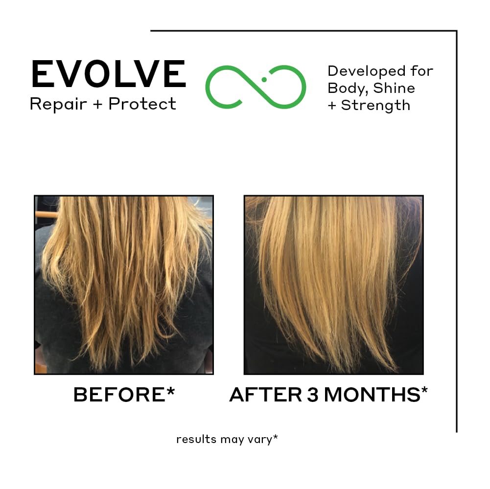 ZENAGEN Evolve Repair + Protect Nourishing Shampoo (Unisex) | Repairs & Strengthens Damaged Hair, Promotes Thicker Fuller Hair, Plant-Based, Color-Safe, Vegan, All Hair Types