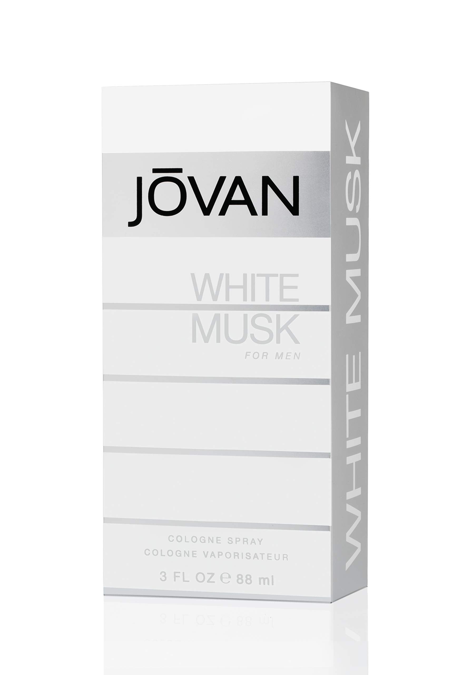 Jovan Musk for Men Eau de Cologne Spray 3 fl oz (Pack of 1), Notes of Carnation, Lavender, and Amber, Men's Fragrance, Long Lasting, Everyday Fragrance, Travel Size