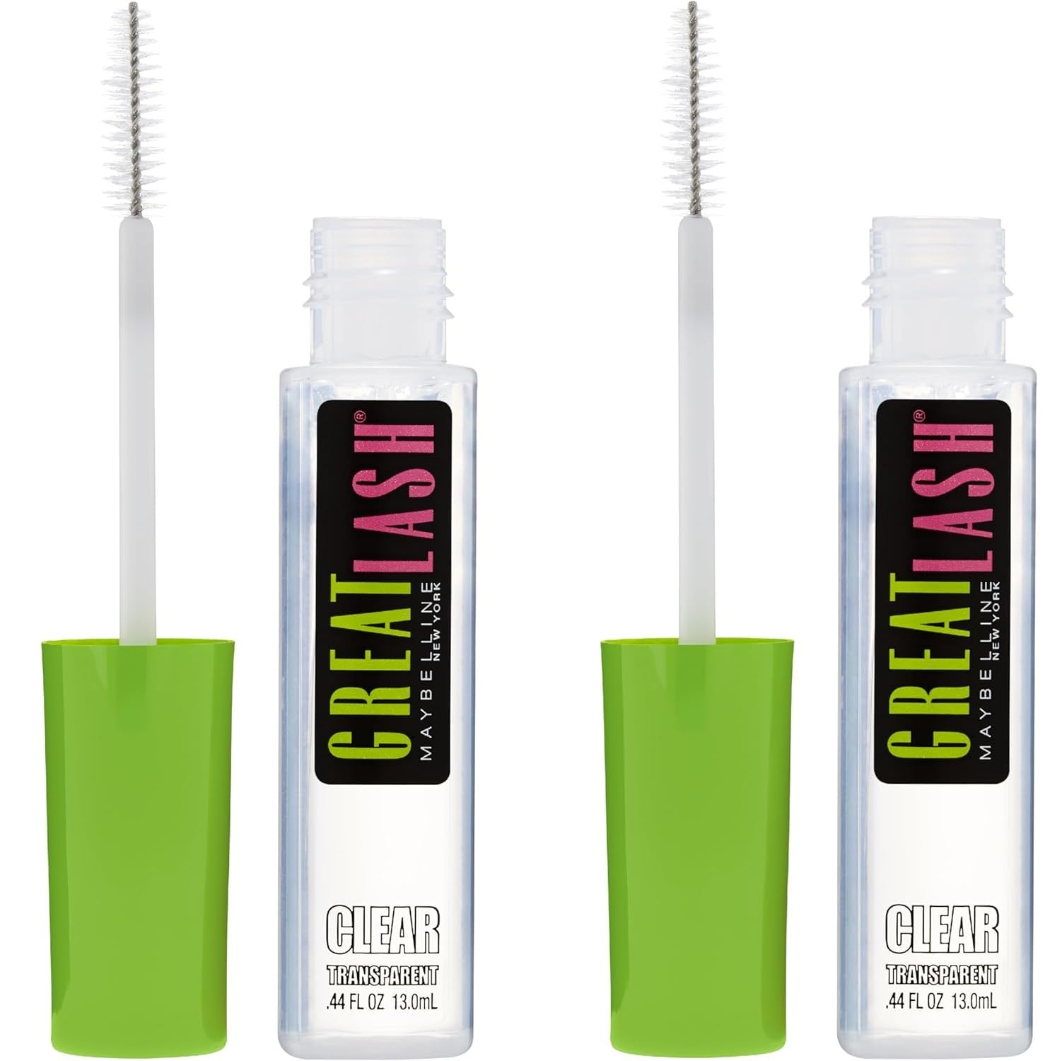 Maybelline Great Lash Washable Mascara Makeup, Volumizing Lash-Doubling Formula That Conditions As It Thickens, Blackest Black, 1 Count