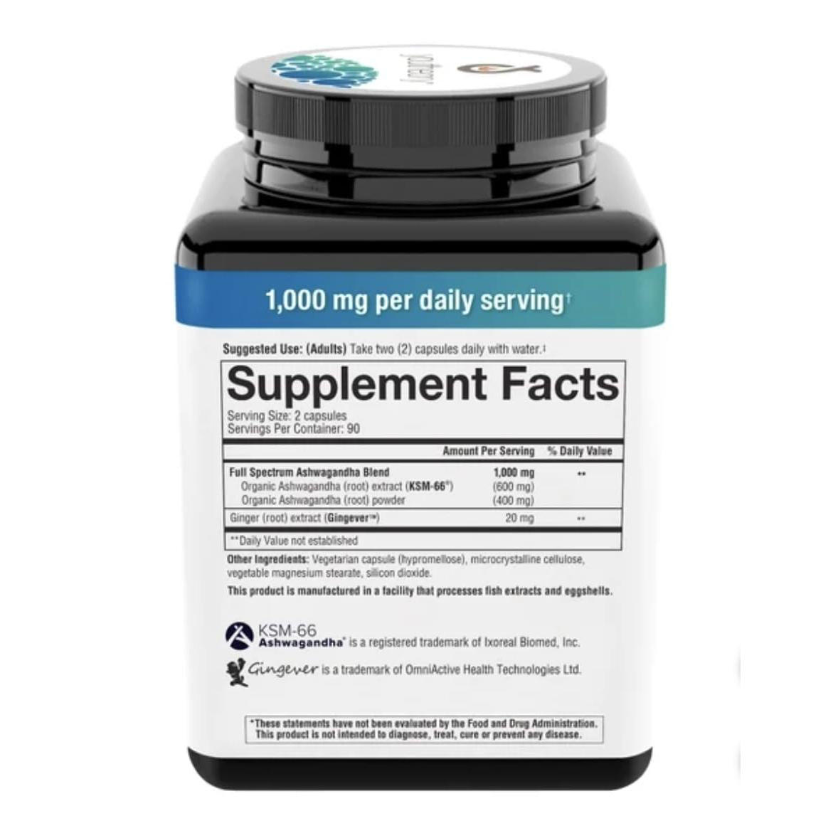 Youtheory Ashwagandha 1000mg with KSM-66 - Helps Support a Healthy Stress Response,180 Capsules (Pack of 1)