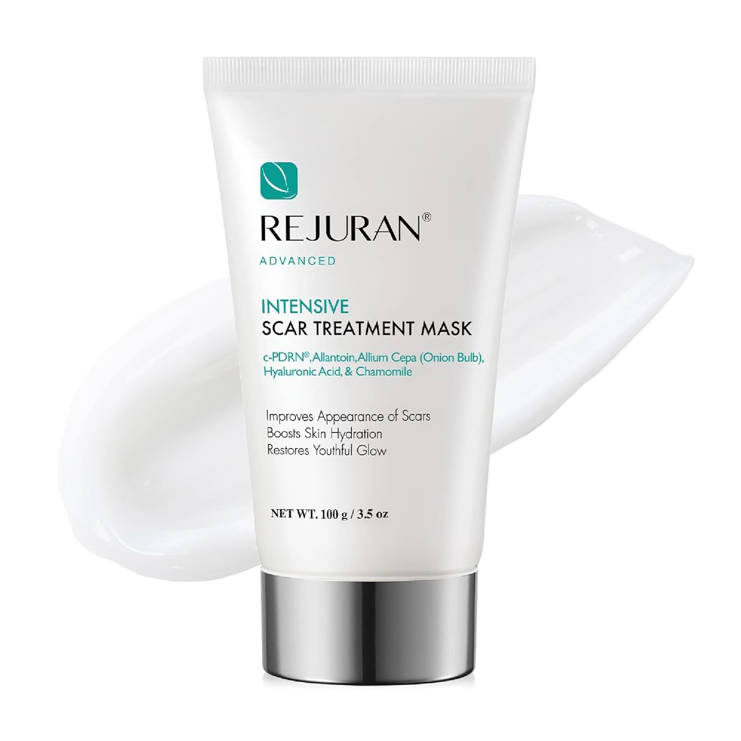 REJURAN® Advanced Intensive Scar Treatment Mask, c-PDRN® - Facial Wash-Off & Sleeping Mask for Soft, Smooth Skin Texture, Clinically Developed (3.52 oz)
