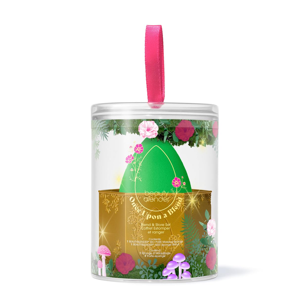 Beautyblender® | House of Bounce Set – Makeup Sponge & Sponge Storage Stand, Professional Smooth Blending Application, Vegan & Cruelty Free, Made in the USA