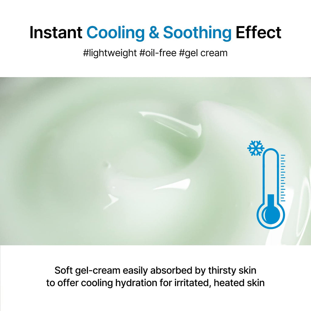 celimax The Real Cica Soothing Cream | with Fresh Cica Extract, Oil Free, Hydrating, Moisturizing, Calming, Dry Oily Combination Sensitive Skin, Korean Skincare, Lightweight Gel Cream, 50ml