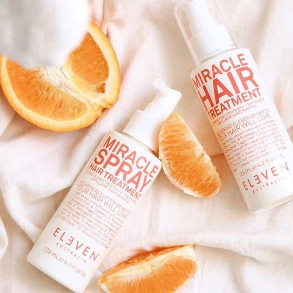 ELEVEN AUSTRALIA Miracle Leave In Hair Treatment Spray - Curly & Straight Hair Care Products for Women & Men, Heat Protection & Detangler, Frizz Control, Repairs Dryness - 4.2 fl oz