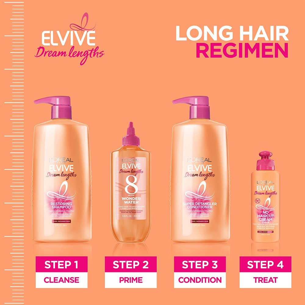L'Oreal Paris Elvive Dream Lengths No Haircut Cream Leave In Conditioner, 6.8 fl. oz.
