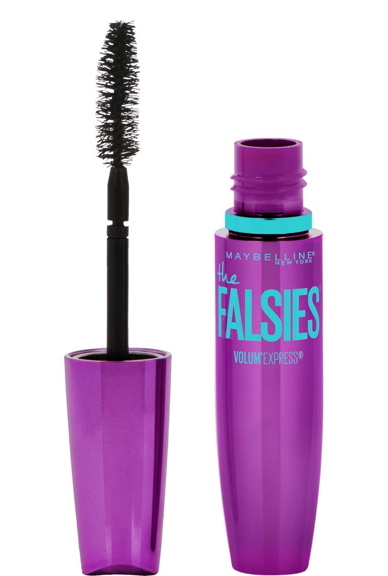 Maybelline Volum' Express The Falsies Washable Fiber Mascara, Volumizing and Separating Make Up Formula, Very Black, 1 Count