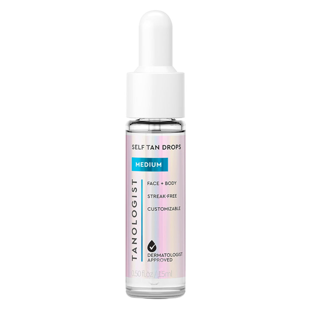 Tanologist Dark Self Tan Drops, Streak-Free Body & Face Tanning Drops, No Fake Tan Smell, For Moisturizer & Lotion, Bronzing Face Tanner, Skincare Ingredients, Vegan, 1.01 fl. oz/30 ml Bottle