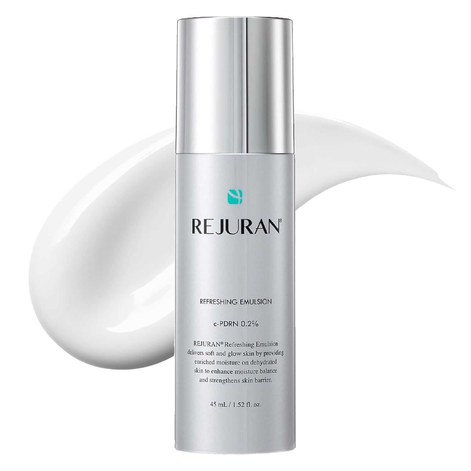 REJURAN® Refreshing Emulsion, c-PDRN® - Salmon DNA Facial Moisturizer for Deep Hydration, Radiance-Boosting, Firmness, Skin Elasticity, and Optimal Moisture Balance. Korean Skincare (1.52 fl oz)
