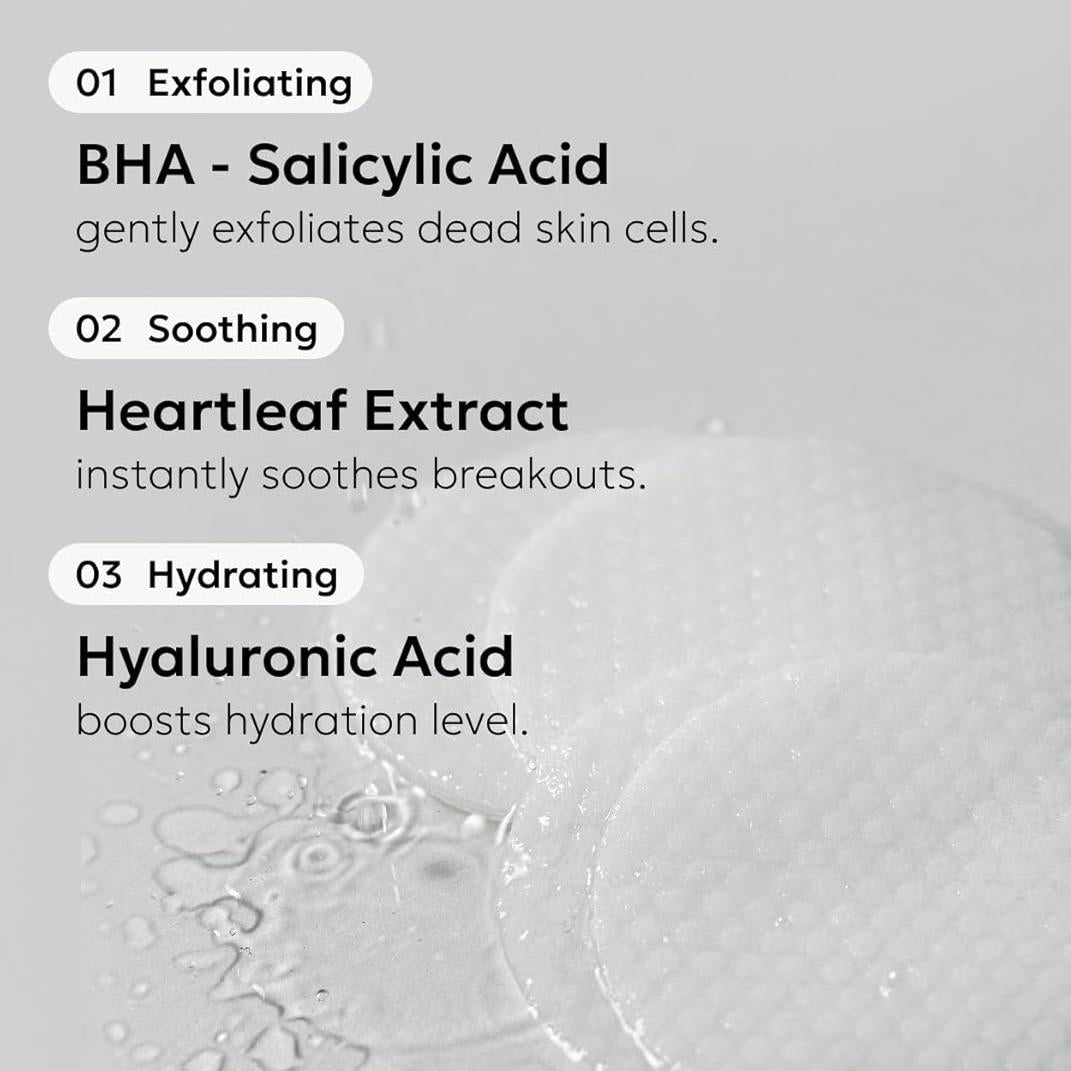 celimax The Real Cica Niacinamide AC Calming Serum 40ml + Ji.Woo.Gae Heartleaf BHA Peeling Pad(60 pads) Bundle