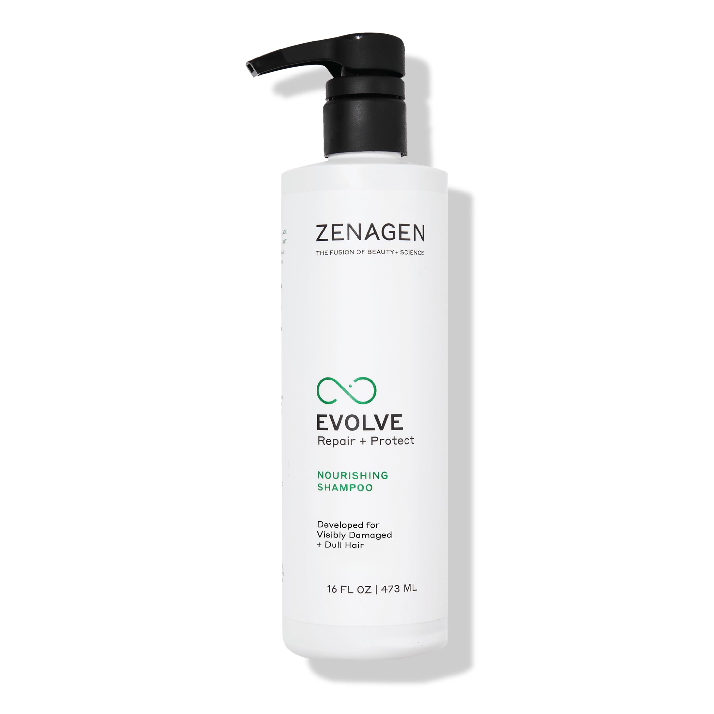 ZENAGEN Evolve Repair + Protect Nourishing Shampoo (Unisex) | Repairs & Strengthens Damaged Hair, Promotes Thicker Fuller Hair, Plant-Based, Color-Safe, Vegan, All Hair Types