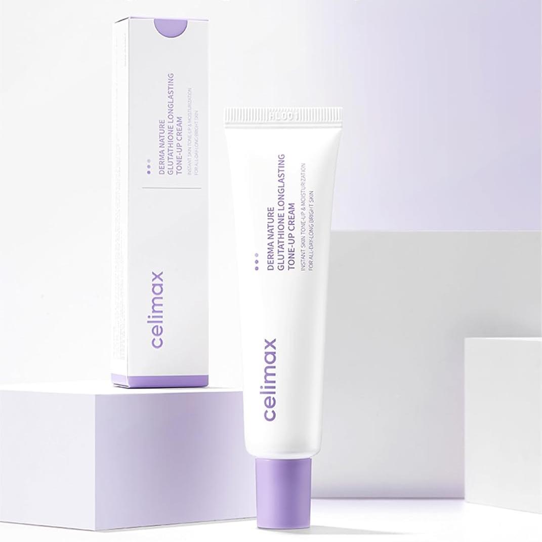 celimax Derma Nature Glutathione 9 Hour Long Lasting Tone Up Cream | Even Toning for Soothing, Hydrating, Moisturizing, 1.18 fl oz
