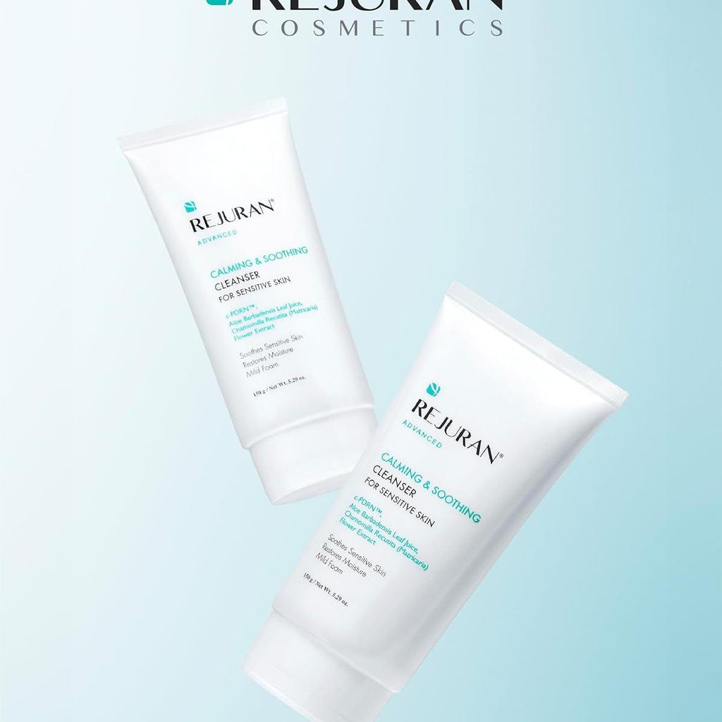 REJURAN® Advanced Calming & Soothing Cleanser, c-PDRN® - Gentle Gel Face Wash Suitable for Sensitive Skin, Effectively Retains Moisture (5.29 oz)