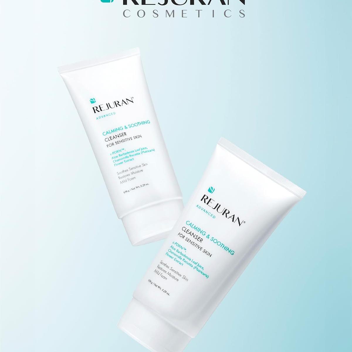 REJURAN® Advanced Calming & Soothing Cleanser, c-PDRN® - Gentle Gel Face Wash Suitable for Sensitive Skin, Effectively Retains Moisture (5.29 oz)