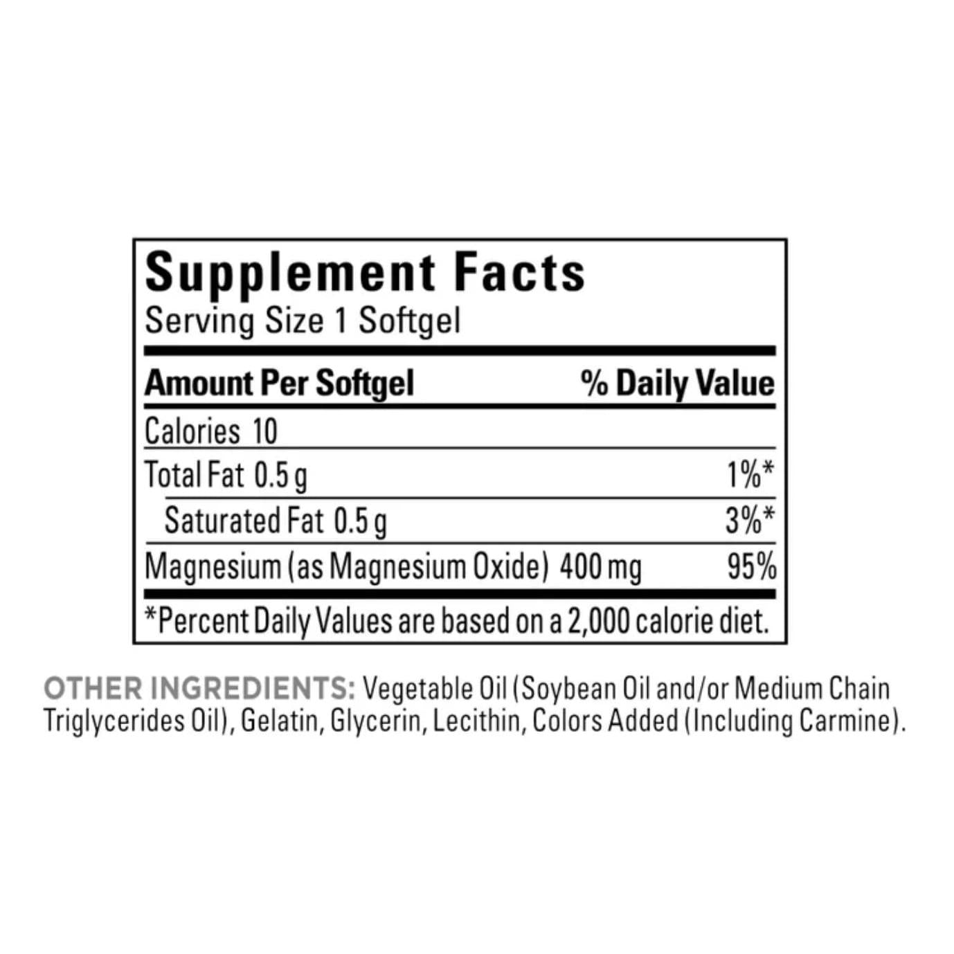Nature Made High Potency Magnesium 400 mg - 150 Liquid Softgels,(Pack of 2)
