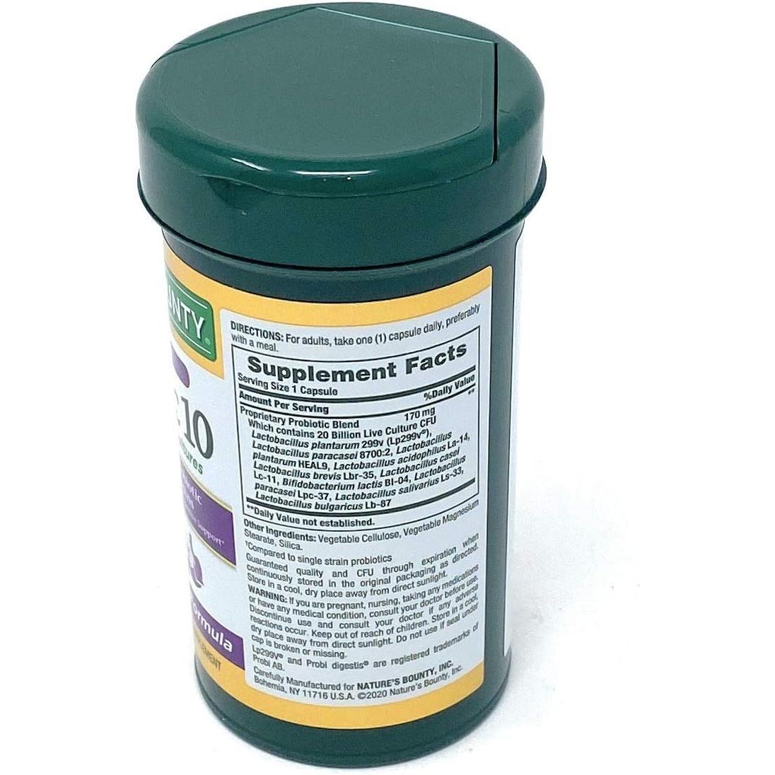 Nature's Bounty Ultra Strength Probiotic 10, 70 Capsules